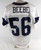 2025 Dallas Cowboys Cooper Beebe #56 Game Used White Practice Jersey 58 435
