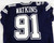 2020 Dallas Cowboys Carlos Watkins #91 Game Used Navy Jersey 46 808