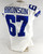 2017 Dallas Cowboys Josiah Bronson #67 Game Used White Jersey 48 827