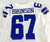 2017 Dallas Cowboys Josiah Bronson #67 Game Used White Jersey 48 827