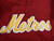 1980s IUPUI Metros #18 Game Used Red Baseball Jersey Sand Knit S DP52913