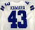 2019 Dallas Cowboys Azur Kamara #43 Game Issued White Jersey 44 831