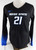 2022 Boise State Broncos #21 Game Used Black Jersey Volleyball L DP105776