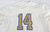 2025 Kansas Jayhawks #14 Game Used White Jersey Gold Baseball 46 653