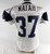 2025 Dallas Cowboys Phil Mafah #37 Game Used White Practice Jersey 48 442