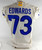 2020 Los Angeles Rams David Edwards #73 Game Issued Cream Jersey 48 657