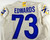 2020 Los Angeles Rams David Edwards #73 Game Issued Cream Jersey 48 657