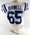 2015 Indianapolis Colts Tyreek Burwell #65 Game Issued P Used White Jersey 4