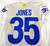 2020 Los Angeles Rams Xavier Jones #35 Game Issued Pos Used Cream Jersey 40 669