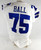 2021 Dallas Cowboys Josh Ball #75 Game Issued White Jersey 48 823