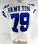 2019 Dallas Cowboys Justin Hamilton #79 Game Issued White Jersey 48 824