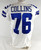 2021 Dallas Cowboys Aviante Collins #76 Game Issued White Jersey 48 825