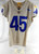 2020 Los Angeles Rams Ogbonnia Okoronkwo #45 Game Issued Cream Jersey 42 685