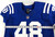 2012 Indianapolis Colts #48 Game Issued Pos Used Blue Jersey NP R 46 687