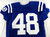 2012 Indianapolis Colts #48 Game Issued Pos Used Blue Jersey NP R 46 687