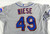2011 New York Mets Jon Niese #49 Game Issued Pos Used Grey Jersey 48 926