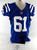 2016 Indianapolis Colts Anthony Fabiano #61 Game Issued Pos Used Blue Jersey 1