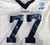 2025 Dallas Cowboys Saahdiq Charles #77 Game Used White Practice Jersey 58 447