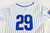 2025 Kansas Jayhawks #29 Game Used White Jersey Baseball 44 599