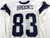 2025 Dallas Cowboys Jalen Brooks #83 Game Used White Practice Jersey 46 448
