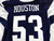 2025 Dallas Cowboys James Houston #53 Game Used Navy Practice Jersey 48 489
