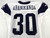 2025 Dallas Cowboys Israel Abanikanda #30 Game Used White Practice Jersey 44 496
