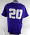 2023 Texas Christian TCU Frogs #20 Game Used Purple Practice Jersey Baseball L 4