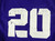 2023 Texas Christian TCU Frogs #20 Game Used Purple Practice Jersey Baseball L 4