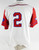 2025 Kansas Jayhawks #2 Game Used White Jersey Buck O'Neil Patch Baseball 44 621
