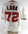 2025 Washington Nationals Andry Lara #72 Game Issued White Jersey 48 186