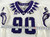 2019-24 Texas Christian TCU Frogs #90 Game Used White Jersey Football NP R 46 39