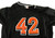 2017 Miami Marlins Lorenzo Bundy #42 Game Used Black Jersey 48 211