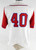 2025 Kansas Jayhawks #40 Game Used White Jersey Buck O'Neil Patch Baseball 46 63