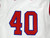 2025 Kansas Jayhawks #40 Game Used White Jersey Buck O'Neil Patch Baseball 46 63
