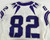 2019-24 Texas Christian TCU Frogs #82 Game Used White Jersey Football NP R 40 41