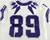 2019-24 Texas Christian TCU Frogs #89 Game Used White Jersey Football NP R 42 49