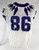 2019-24 Texas Christian TCU Frogs #86 Game Used White Jersey Football NP R 42 46