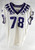 2019-24 Texas Christian TCU Frogs #78 Game Used White Jersey Football NP R 48 50