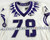 2019-24 Texas Christian TCU Frogs #78 Game Used White Jersey Football NP R 48 50