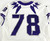 2019-24 Texas Christian TCU Frogs #78 Game Used White Jersey Football NP R 48 50