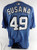 2025 Washington Nationals Jarlin Susana #49 Game Issued Blue Jersey City 50 392