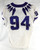 2019-24 Texas Christian TCU Frogs #94 Game Used White Jersey Football NP R 48 43