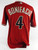 2008 Arizona Diamondbacks Emilio Bonif�cio #4 Game Used Red Jersey 10 Patch 46 9
