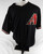 2009 Arizona Diamondbacks Jon Rauch #57 Game Used Black Jersey 52 393