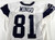 2025 Dallas Cowboys Jonathan Mingo #81 Game Used White Practice Jersey 48 453