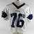 2025 Dallas Cowboys Trevor Keegan #76 Game Used White Practice Jersey 60 445