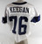 2025 Dallas Cowboys Trevor Keegan #76 Game Used White Practice Jersey 60 445