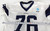 2025 Dallas Cowboys Trevor Keegan #76 Game Used White Practice Jersey 60 445