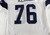 2025 Dallas Cowboys Trevor Keegan #76 Game Used White Practice Jersey 60 445