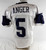 2025 Dallas Cowboys Bryan Anger #5 Game Used White Practice Jersey 48 449